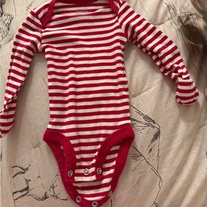 Carter's Red and White Striped Bodysuit